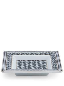 Versace petite assiette La Greca en porcelaine - Marron