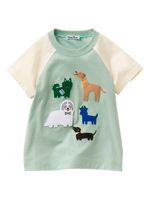 familiar t-shirt à détail de patch - Vert