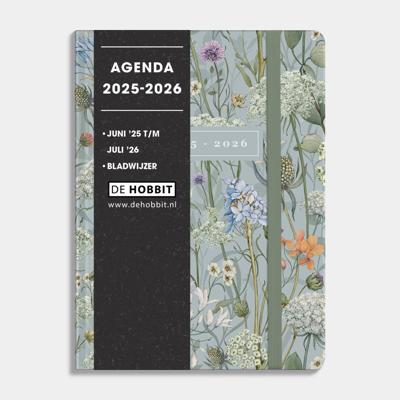 A6 Soft Pocket Agenda 2025 - 2026 Aquarel Bloem