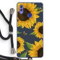 Sunflower and bees: Honor Note 10 Transparant Hoesje met koord