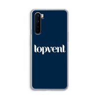 Topvent Navy: OnePlus Nord Transparant Hoesje