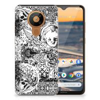 Silicone Back Case Nokia 5.3 Skulls Angel - thumbnail