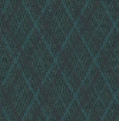 Dutch Wallcoverings Sauvage Ruit - Blauw