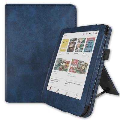 Lunso Kobo Clara BW / Clara Colour hoes (6 inch) - Luxe Stand sleepcover - Blauw