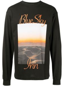 BLUE SKY INN t-shirt en coton à imprimé photographique - Noir