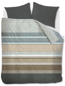 Beddinghouse Dekbedovertrek Lex Grey Green-2-persoons (200 x 200/220 cm)