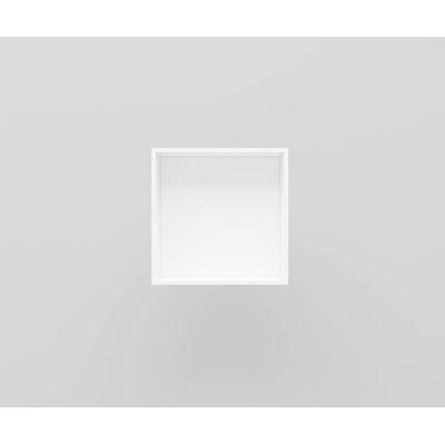 Crosstone by Arcqua Solid Alcove inbouwnis 30x30x10cm solid surface mat wit NIS118646