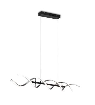Trio Design led hanglampSequence geborsteld metaal - 341810205