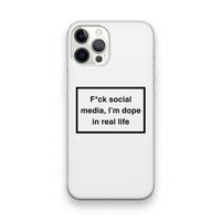 I'm dope: iPhone 12 Pro Transparant Hoesje