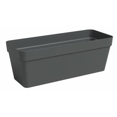 Plantenbak - Kunststof - Antraciet - Rechthoekig - L49,9 x D20 x H18,1cm - ARTEVASI