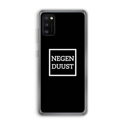 Negenduust black: Samsung Galaxy A41 Transparant Hoesje