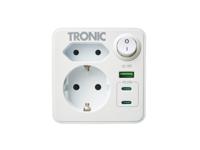 TRONIC Stopcontact met USB-aansluitingen