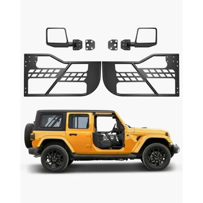 VEVOR 2-deurs Jeep Tube Door voor 2018-2024 Jeep Wrangler JL met zijspiegels
