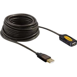 DeLOCK 82446 USB-kabel USB 2.0 10 m USB A Zwart