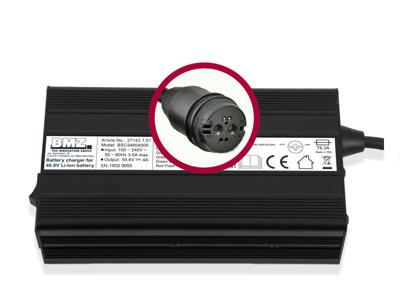 BMZ acculader li-ion 54,6v 4a plug rosenberger