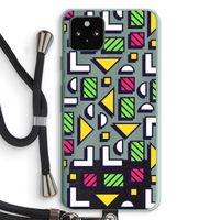 8-bit N°4: Pixel 5a 5G Transparant Hoesje met koord