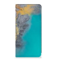 Google Pixel 8 Standcase Marble Blue Gold