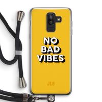 No Bad Vibes: Samsung Galaxy J8 (2018) Transparant Hoesje met koord