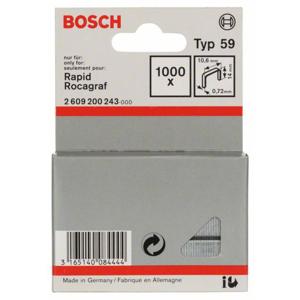 Bosch Accessories 2609200243 Nieten met fijn draad Type 59 1000 stuk(s) Afm. (l x b) 14 mm x 10.6 mm