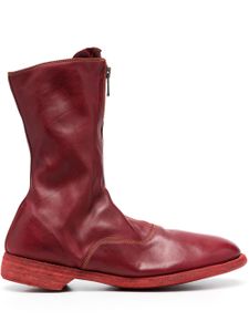 Guidi bottines 310 à fermeture zippée - Rouge