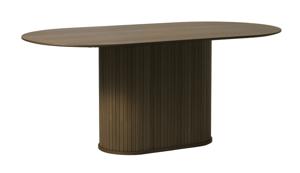 Eettafel Nola Ovaal Smoked Eiken 95x180cm - Giga Living