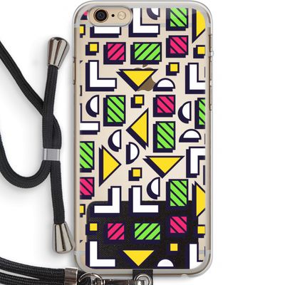 8-bit N°4: iPhone 6 PLUS / 6S PLUS Transparant Hoesje met koord