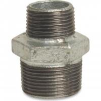 Zeskant Verloopnippel - Fig.245 - Staal verzinkt - buiten/buiten - 1.1/2" x 1"