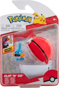 Pokemon Figure - Mudkip + Poke Ball (Clip 'n' Go)