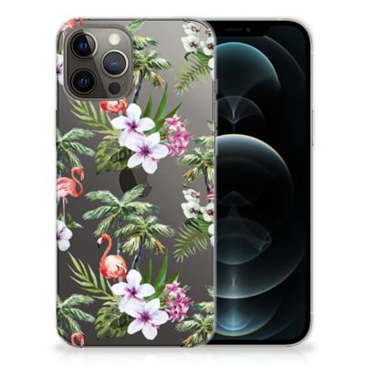iPhone 12 Pro Max | TPU Hoesje | Flamingo Palms