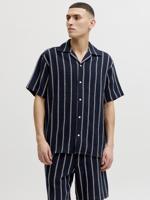 Jack & Jones Jorcoba Stripe Resort Shirt Ss Sn Overhemd 4952434 Sky Captain Stripes