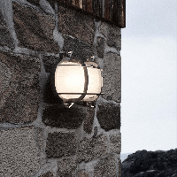 Buitenlamp scheepslamp Zeewaardig IP64 &apos;Helford&apos; Nordlux nikkel buitenlamp E27 fitting modern 190mm