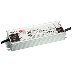 MW Mean Well HLG-120H-12 LED-driver, LED-transformator 120 W 10 A 12 V Niet dimbaar 1 stuk(s)