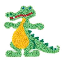 Hama strijkkralenbordje - krokodil
