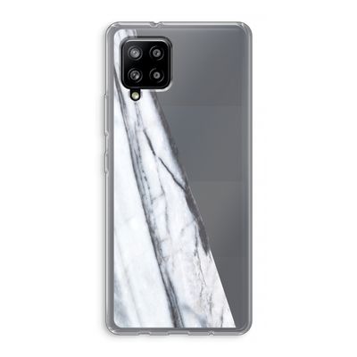 Gestreepte marmer: Samsung Galaxy A42 5G Transparant Hoesje