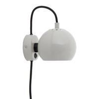 Frandsen Ball Metal Magnet Wandlamp Ø 12 cm - Pale Grey Glossy