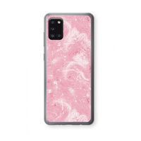 Abstract Painting Pink: Samsung Galaxy A31 Transparant Hoesje