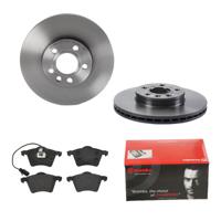 Remmenset, remschijf BREMBO, Remschijftype: Binnen geventileerd, Inbouwplaats: Vooras, u.a. für VW, Ford, Seat