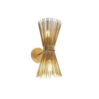 QAZQA Art Deco wandlamp goud 2-lichts - Broom - thumbnail