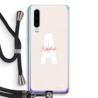 Strawberry Milkshake: Huawei P30 Transparant Hoesje met koord