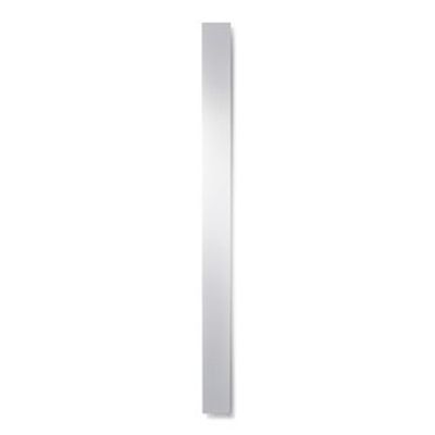 Vasco Beams Mono designradiator aluminium verticaal 1800x150mm 671W - aansluiting 0066 zwart structuur (RAL9005) 258015180mb1400