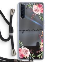 Rozen: Oppo A91 Transparant Hoesje met koord