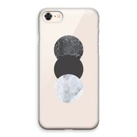 Marmeren cirkels: iPhone 8 Transparant Hoesje