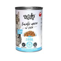 TUF TUF Pieces of meat in sauce with fish - nat kattenvoer - 415g