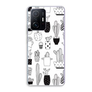 Cactusmotief: Xiaomi 11T Pro Transparant Hoesje