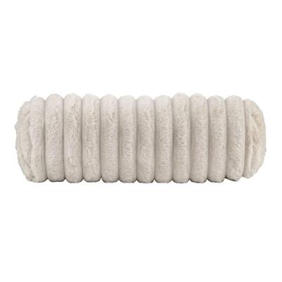 2e Halve Prijs Leen Bakker - Sierkussenrol Bouke - Zand - 42xØ15 Cm - Polyester - Beige
