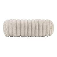 2e Halve Prijs Leen Bakker - Sierkussenrol Bouke - Zand - 42xØ15 Cm - Polyester - Beige