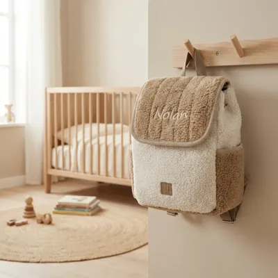 Rugzak Jollein Colourblock Naturel