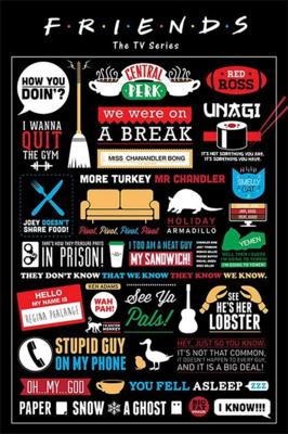 Poster Friends Infographic 61x91,5cm
