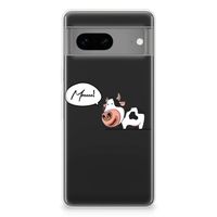 Google Pixel 7 Telefoonhoesje met Naam Cow - thumbnail