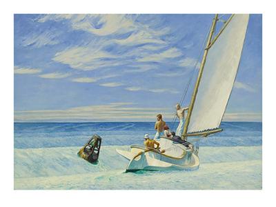 Kunstdruk Edward Hopper Ground Swell 40x30cm